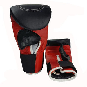 Leather bag mitts with elastic wrist inside