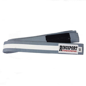 kids bjj belts grey / white