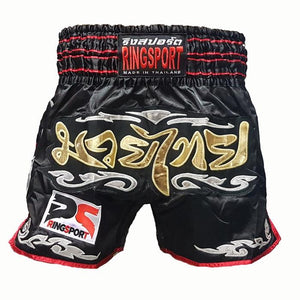  Muay thai shorts Black front