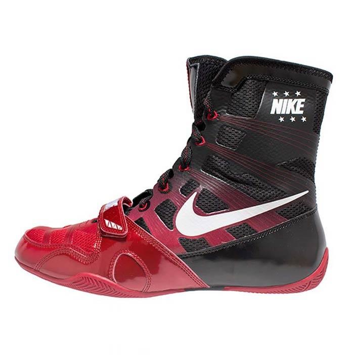 Nike hyperko boxing boot black / red