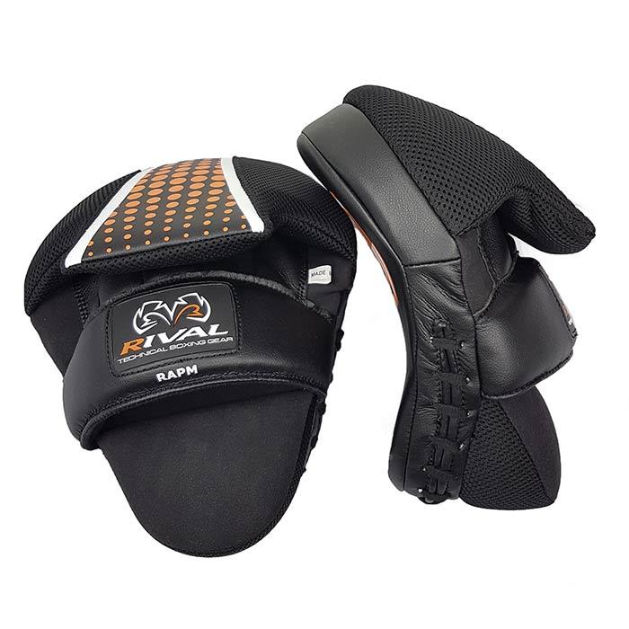 Russ Amber focus mitt pair