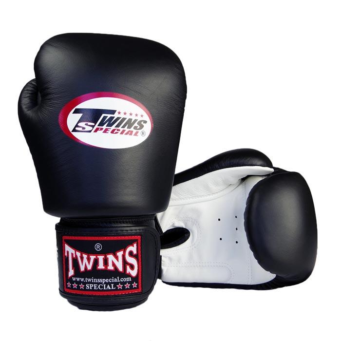 Twins boxing gloves black