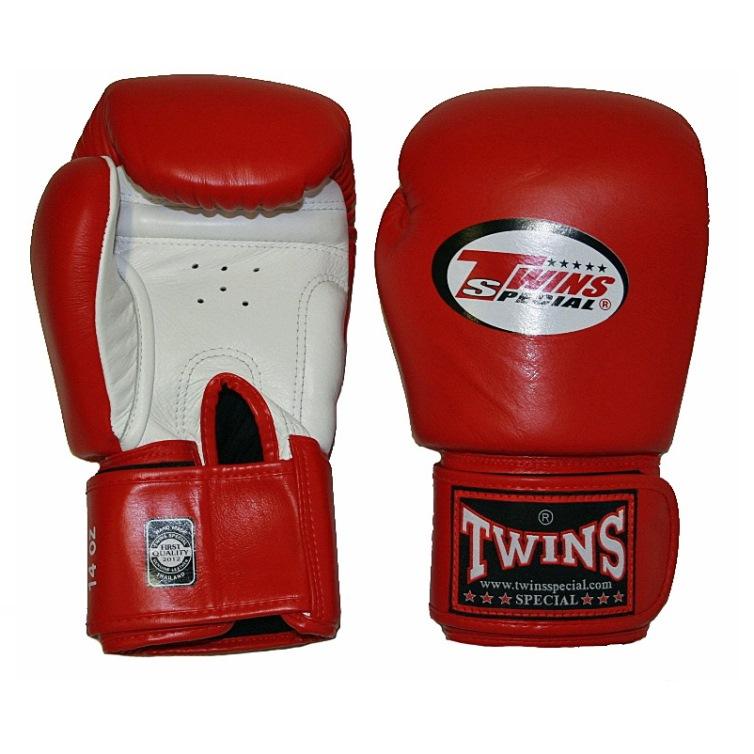 Twins boxing gloves red
